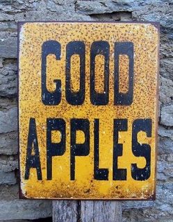   Good Apples Metal Sign Retro Kitchen Cafe Home Wall Decor Gift USA
