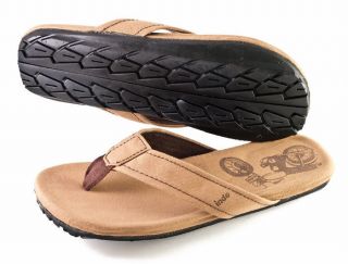 New Mens Tan Canvas Sandals with Re Purposed Motorbike Tire Soles