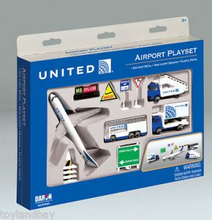 RT United Airlines Continental Merger Boeing 777 13 pc Set w Stair 