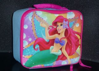 LITTLE MERMAID ARIEL DISNEY Girls Lead Safe Insulated Lunch Tote Box 