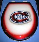 Montreal Canadiens Custom Toilet Seat, Cut Metal & Airbrushed, Commode 