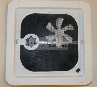 New VENTLINE 14 x 14 RV Roof Vent with 12 volt Fan **Ships Free**
