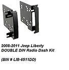2008 2009 2010 2011 Jeep Liberty Double DIN Radio Dash Install Kit