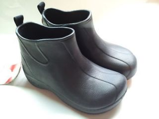 Holeys Soles RAIN BOOTS Shoes Black Mens 8 Brand NEW 