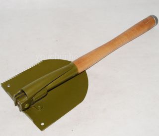 SURPLUS CHINESE ARMY MULTI FUNCTION FOLDING SHOVEL WITH MINE DETECTOR 