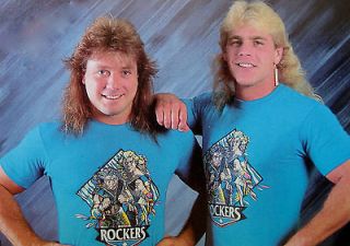   The ROCKERS WWF HBK Shawn Michaels SCREEN*STARS T shirt 80s vtg M