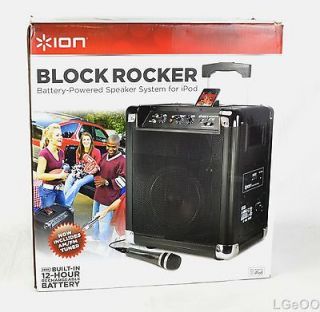 ION Audio IPA16 BLOCK ROCKER Portable Speaker AMP System iPhone/iPod 