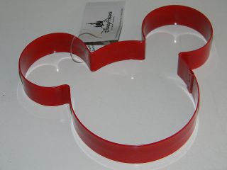 Disney MICKEY MOUSE EARS Lg. RED METAL COOKIE CUTTER Sandwich Craft 