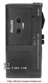 Philips LFH1398 LFH 1398 Micro Cassette Handheld Portable Recorder