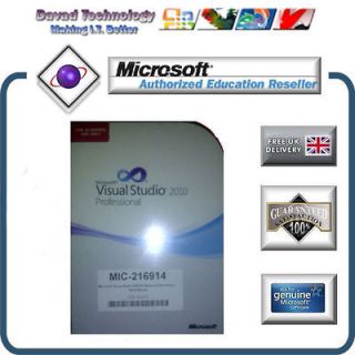 New Microsoft Visual Studio 2010 Professional 2PCs
