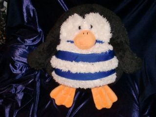 mushabelly jay at play grumble squeezes penguin plush microbead