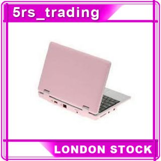   VERSION 4GB 7EPC Mini Netbook Laptop Notebook WFI Android 2.2 Pink