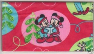 MICKEY & MINNIE MOUSE CHECKBOOK COVER FABRIC SINGING
