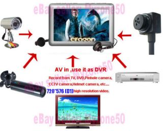   Large Screen Portable Video Player/Recorde​r Mini DVR Monitor