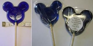 10 Hard Candy X Lg Mickey Mouse Shaped Lollipops for Personalized 