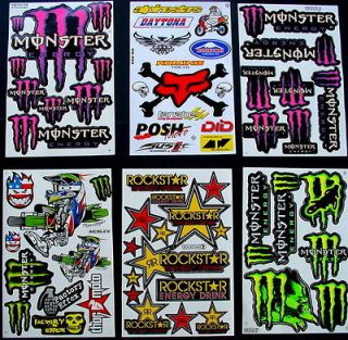   Stickers Motocross rockstar bmx Great GIFT MX Scooter Bike Car van C#P