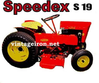 SPEEDEX S19 Garden Tractor tee shirt