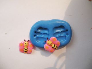Bees Silicone Push Mold Polymer clay Resin Miniature plaster wax mould 