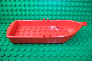 14X5X2 LEGO BOAT DINGY WITH OARLOCKS   RED