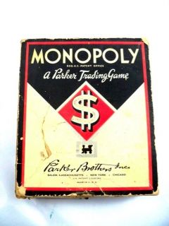 1936 monopoly game in Pre 1970