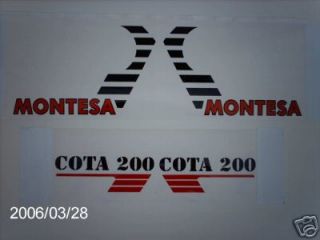 Montesa Honda Cota 200 /349 tank graphics Trial​s