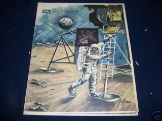 moon landing newspaper in Historical Memorabilia