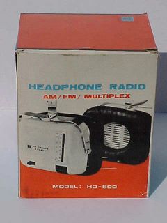 1970s JAPAN NORDMENDE MODEL HD 800 HEADPHONE RADIO AM/FM/MULTIPLE​X 