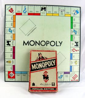 MONOPOLY Vintage 1946 Complete w Many Extra Pieces * Parker Brothers 