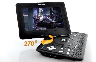   Swivel Screen Portable DVD CD TV Player with USB SD card reader