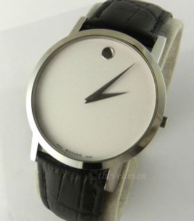   Swiss Made Movado Large 38mm Museum Stainless Watch $595 MSRP