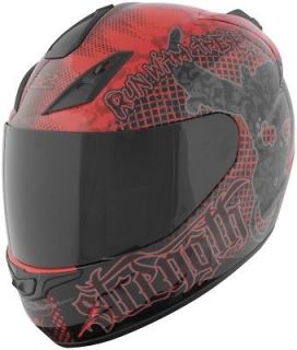   SS1000 Full Face Motorcycle Helmet Red Run w/ the Bulls XXL 2XL