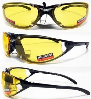 Terminator Yellow Lens Sunglasses Motorcycle Glasses Night Driving