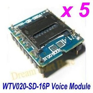 5pcs x  Voice module U disk audio player SD card voice module 