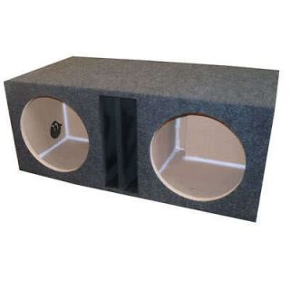 12 inch DUAL SUBWOOFER SUB BOX ENCLOSURE Ported Vented Made By Obcon