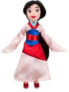 Disney Princess Mulan Mini Bean Bag Stuffed Plush Rag Doll Chinese 