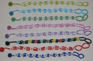 NEW Seed Bead Bracelets   Many Colors to Choose Floral Flower Designs 