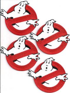 Ghostbusters Movie Screen Accurate Embroidered 3.5 Patch Set of 4 