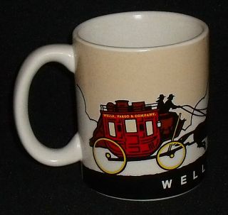 2005 Wells Fargo Stagecoach Advertising 3.75 Mug Cup FREE US Shipping