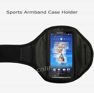 Black Sports Armband Case for Multi Phone Sony Ericsson Xperia Arc 