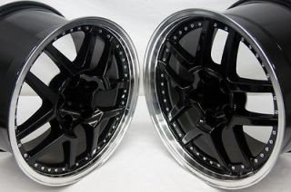 Black Corvette Z06 Motorsport Wheels 17x9.5 18x10.5 ZO6 Camaro Rims 17 
