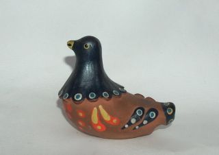 ANTIQUE HAND MADE BIRD POTTERY CERAMIC FLUTE WHISTLE