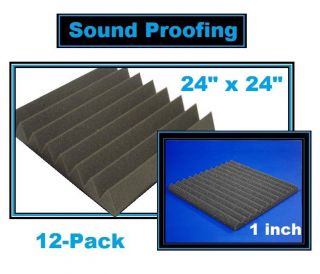   Inch Acoustic Foam Music/Vocal/Recording Studio Sound Proofing(24 24