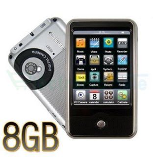   8GB Fashion Touch Screen  MP4 Video Player Camer Gift USA Fast Ship