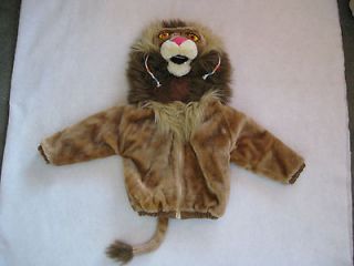   Halloween LION Plush Jungle King Jacket Costume   Toddler 4T