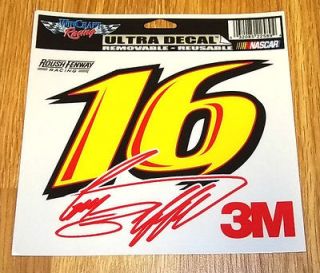 Greg Biffle #16 3M Nascar Racing Ultra Decal / Bumper Sticker * Free 