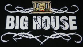 BIG HOUSE Prison Break Tour 2008 Black T Shirt XL Behind Bars