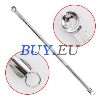   Comedone Acne Pimple Blemish Extractor Remover Needles Tool Silver