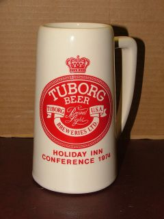   TUBORG BEER STEIN MUG 1974 CONFERENCE MCC​OY POTTERY COORS BUDWEISER