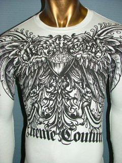 XTREME COUTURE by AFFLICTION White FURY Fight BIKER UFC THERMAL T 