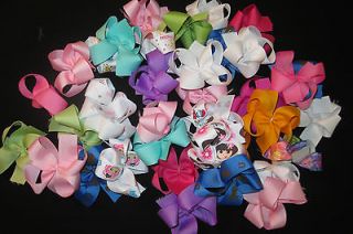10 7/8 Grab Bag grosgrain twisted boutique hair bows unfinished 